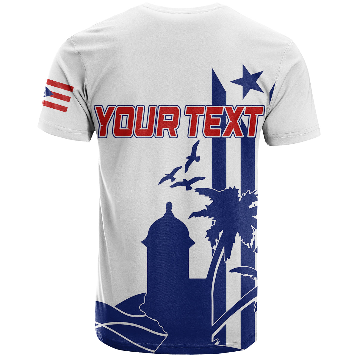 Personalised Puerto Rico Baseball 2023 El Morro Silhouette T Shirt - Wonder Print Shop