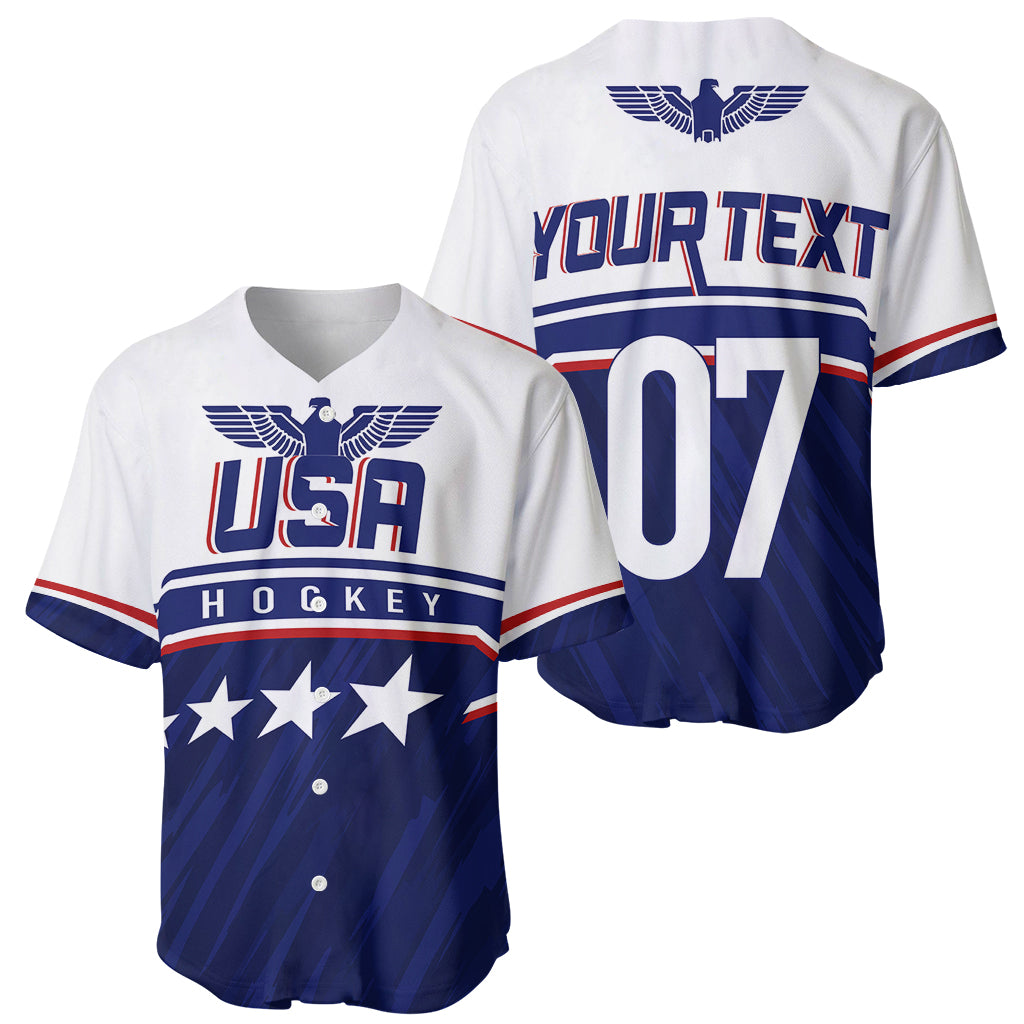 USA Ice Hockey Championship 2023 Star Eagle Baseball Jersey - Wonder Print Shop