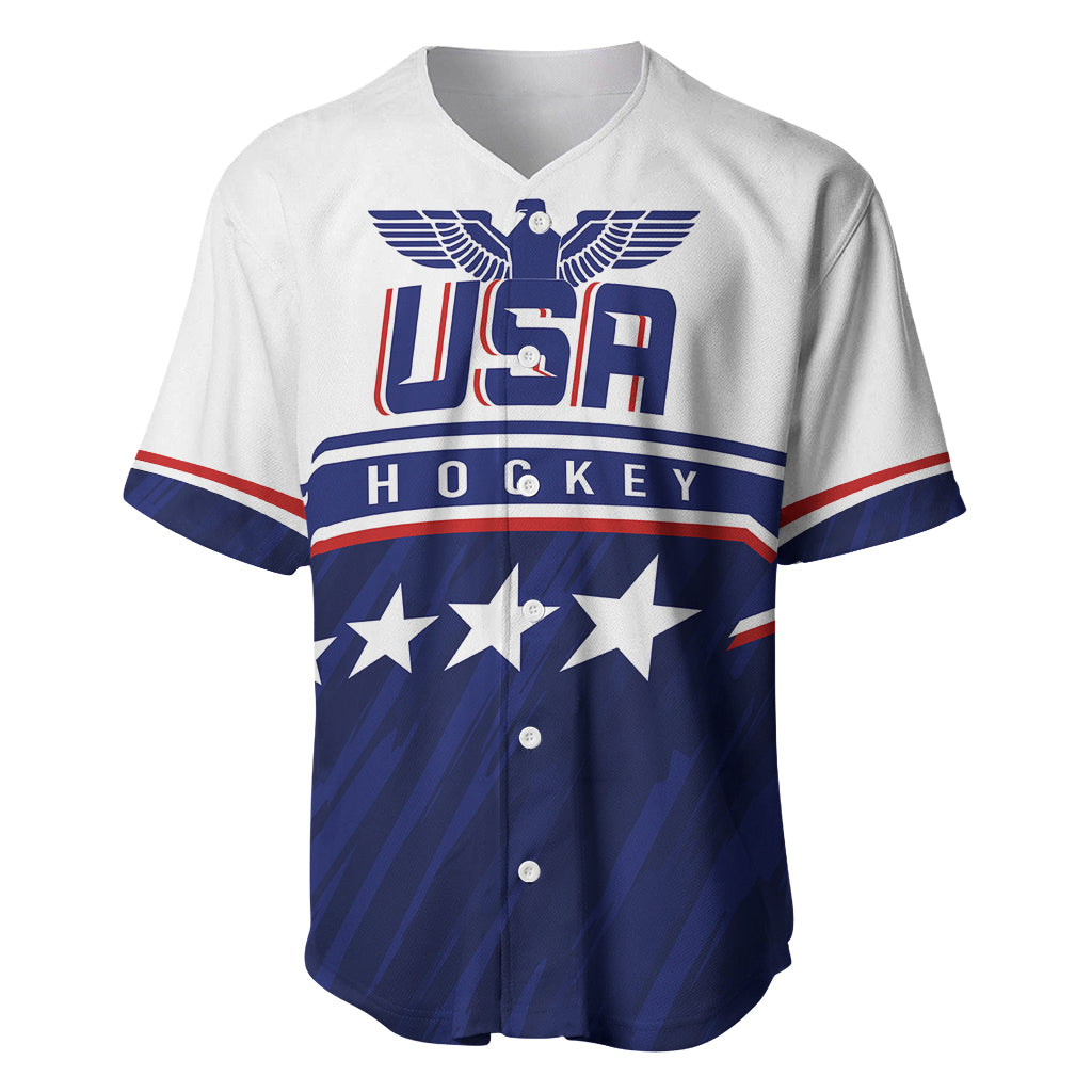 USA Ice Hockey Championship 2023 Star Eagle Baseball Jersey - Wonder Print Shop