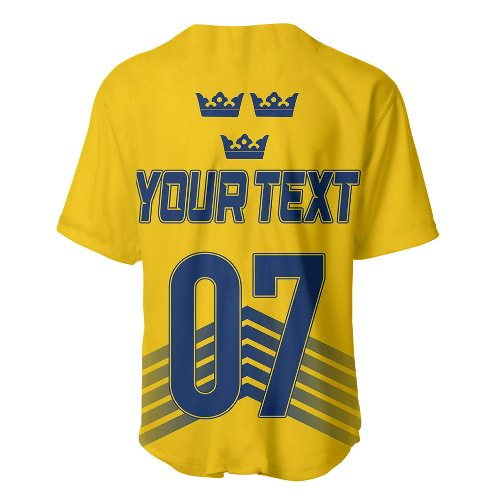 Sweden Ice Hockey Championship 2023 Three Crowns Baseball Jersey - Wonder Print Shop