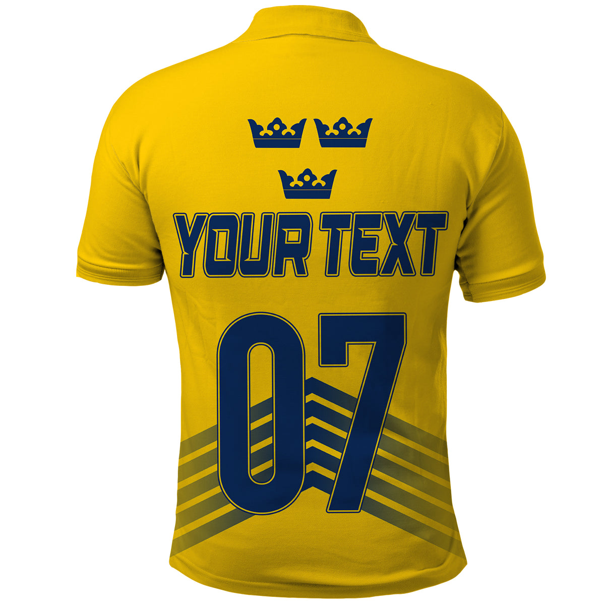 Sweden Ice Hockey Championship 2023 Three Crowns Polo Shirt - Wonder Print Shop