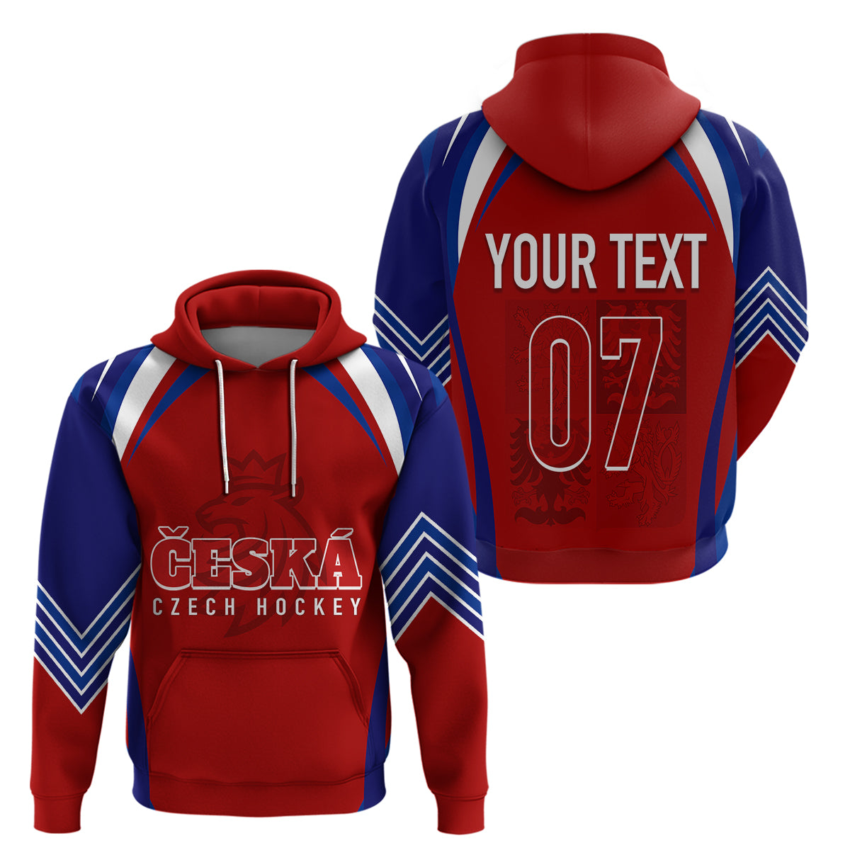 Czech Republic Ice Hockey Championship 2023 Lions Hoodie - Wonder Print Shop