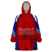 Czech Republic Ice Hockey Championship 2023 Lions Wearable Blanket Hoodie - Wonder Print Shop
