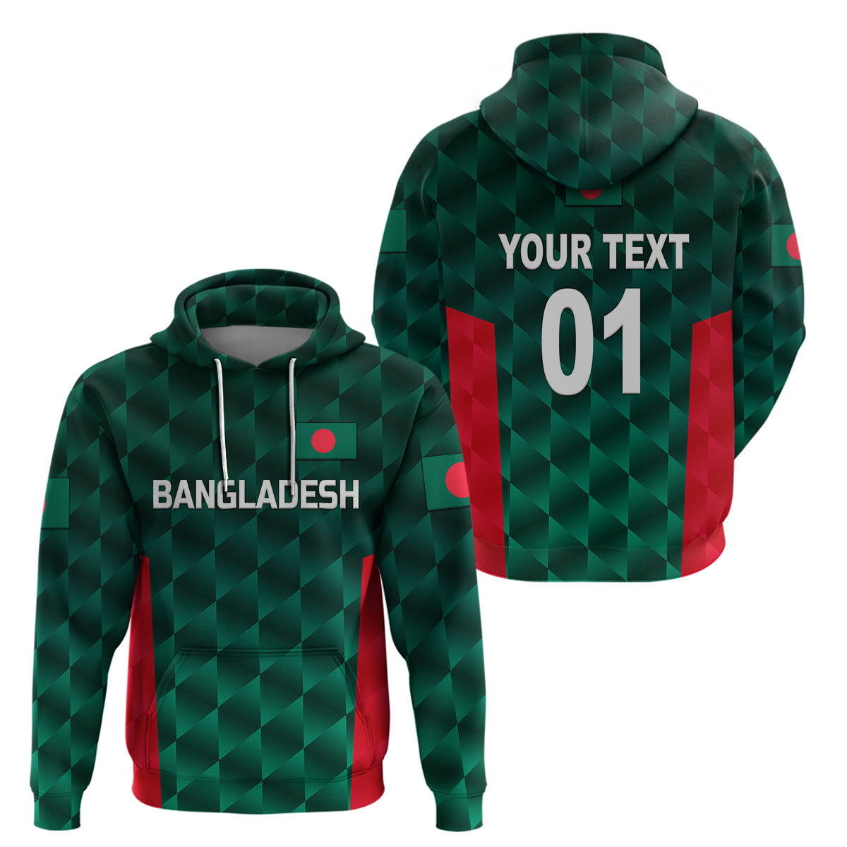 Custom Bangladesh CrickeHoodie Unique Style LT8 - Wonder Print Shop