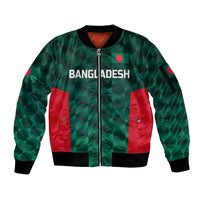 (Custom Personalised) Bangladesh Cricket Sleeve Zip Bomber Jacket Unique Style LT8 - Wonder Print Shop