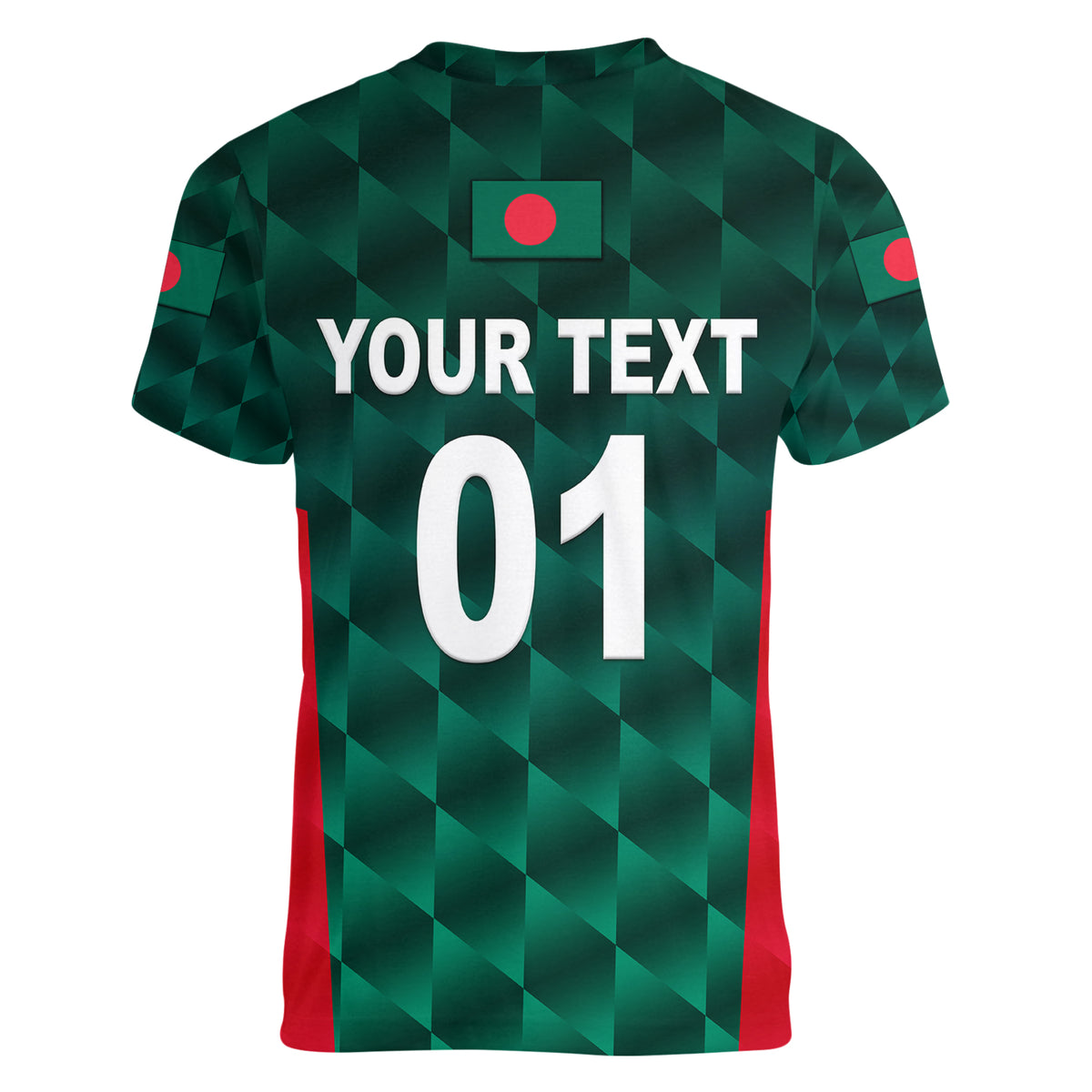 (Custom Personalised) Bangladesh Cricket Women V Neck T Shirt Unique Style LT8 - Wonder Print Shop