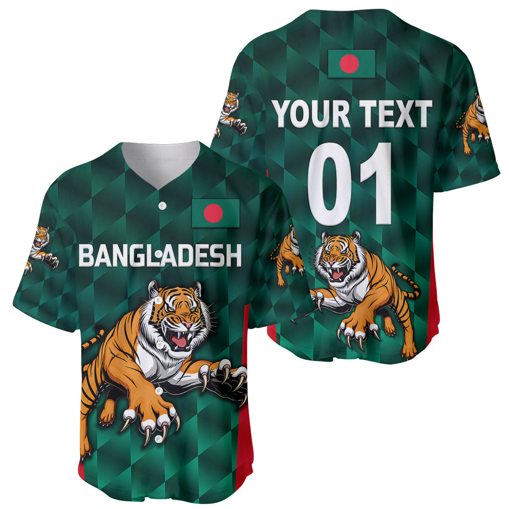 (Custom Personalised) Bangladesh Cricket Baseball Jersey Special Style The Tigers LT8 - Wonder Print Shop