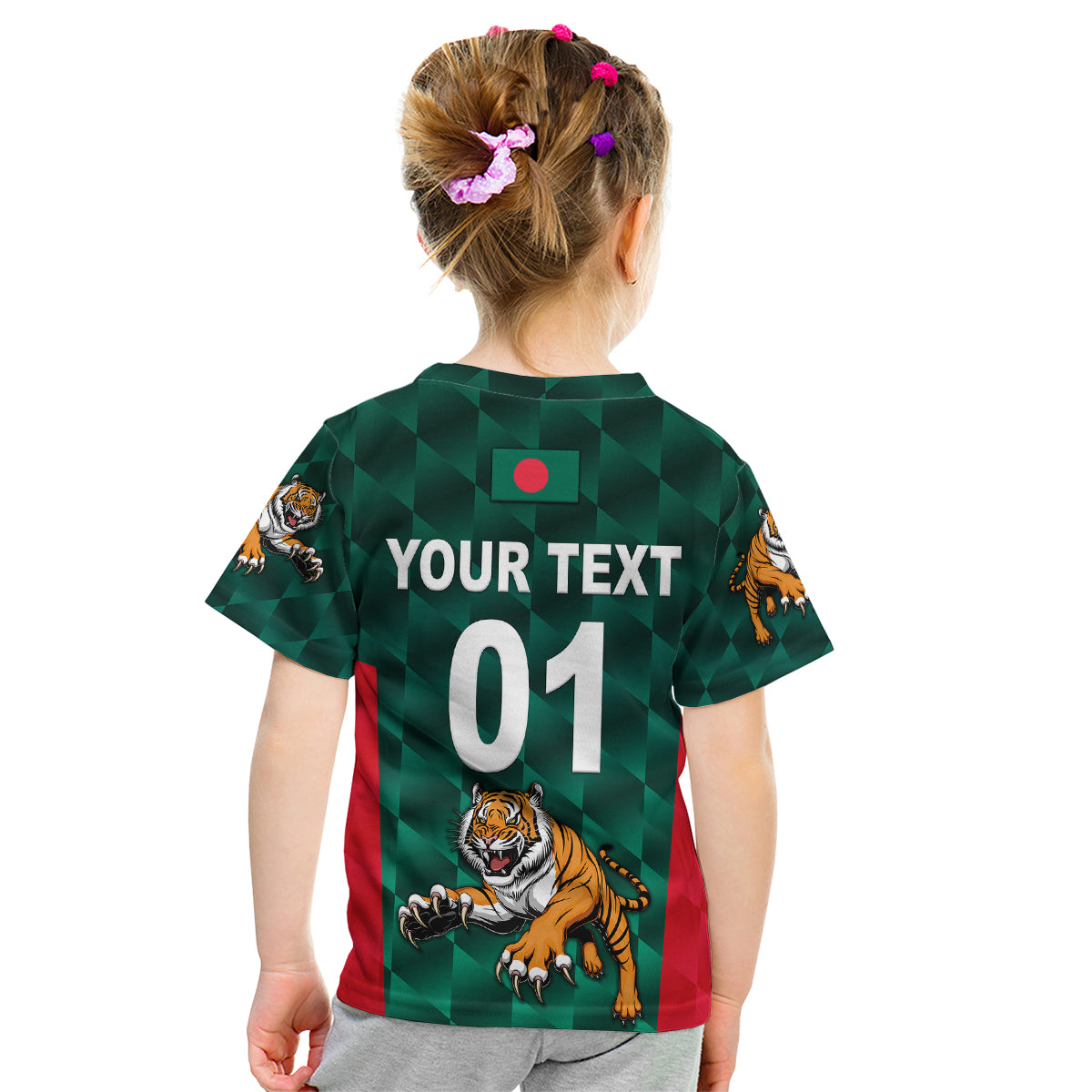 (Custom Personalised) Bangladesh Cricket Kid T Shirt Special Style The Tigers LT8 - Wonder Print Shop