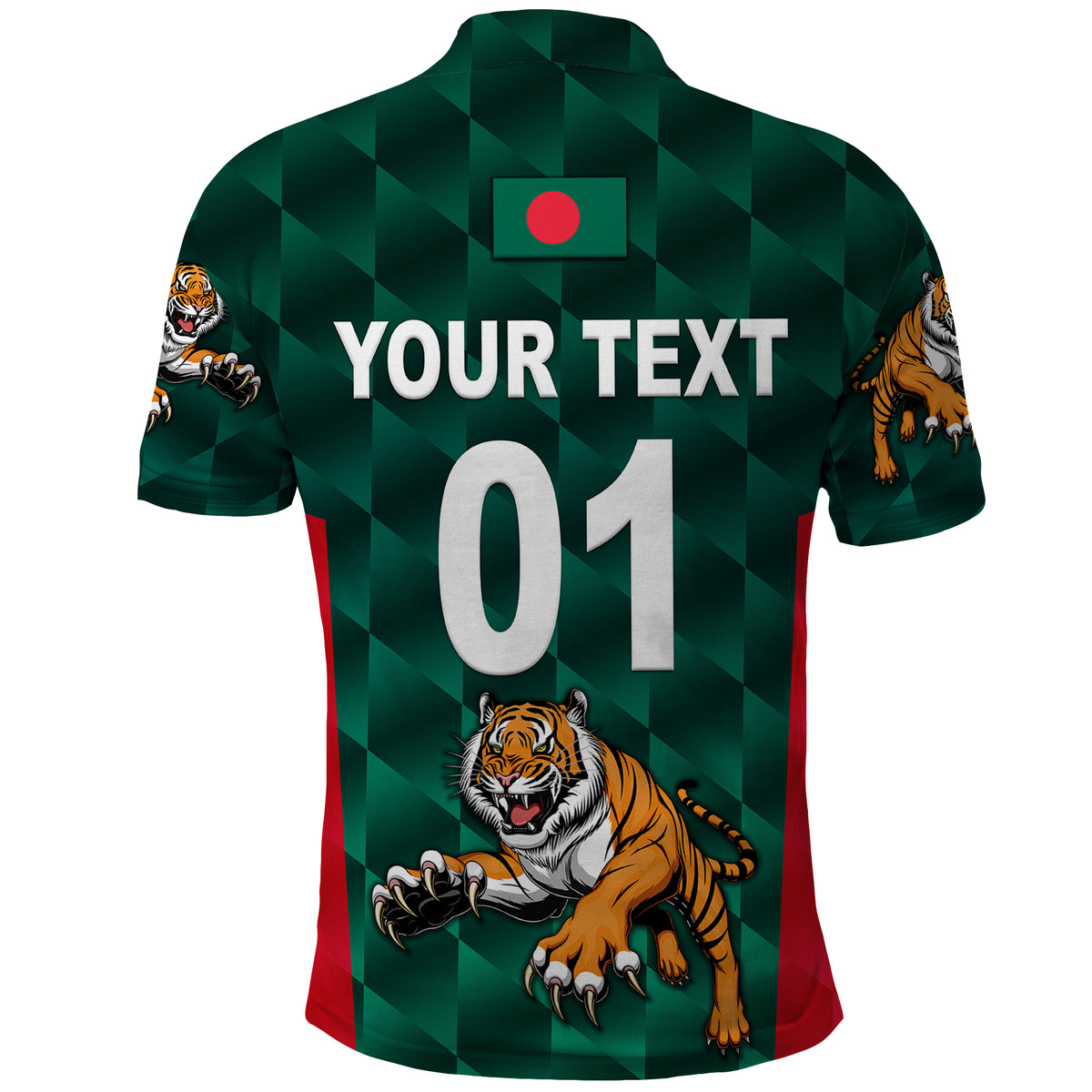 Custom Bangladesh Cricket Polo Shirt Special Style The Tigers LT8 - Wonder Print Shop