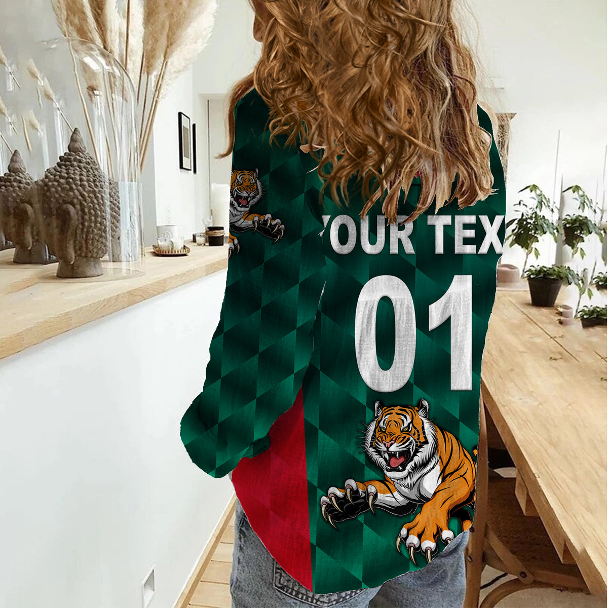 (Custom Personalised) Bangladesh Cricket Women Casual Shirt Special Style The Tigers LT8 - Wonder Print Shop