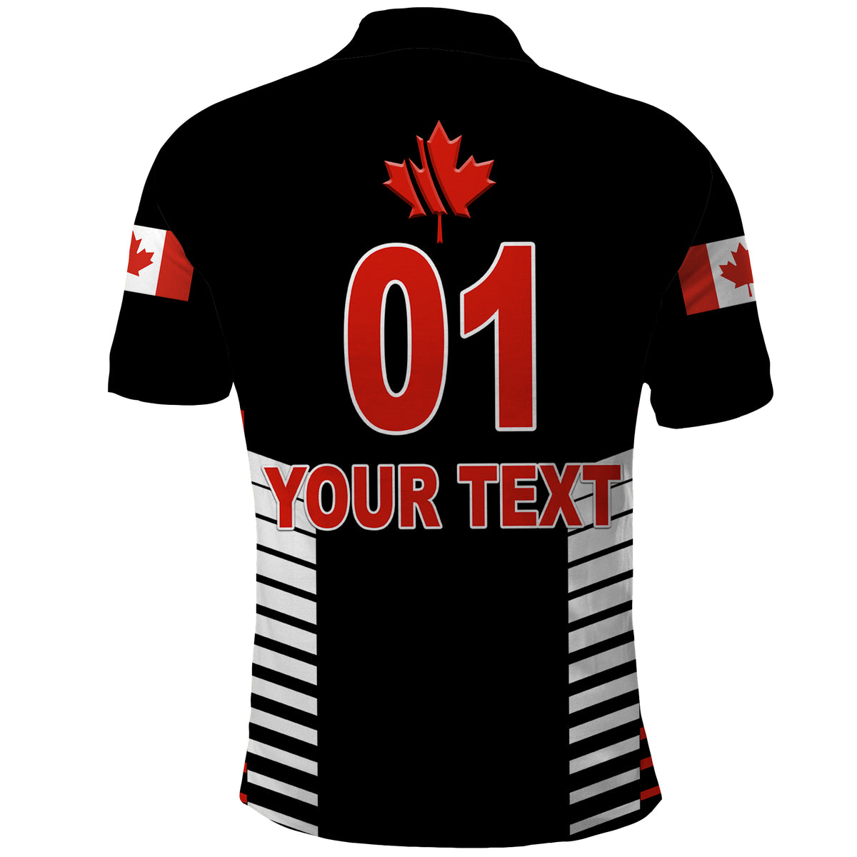 Custom Canada Cricket Polo Shirt Maple Leaf Unique Style Black LT8 - Wonder Print Shop