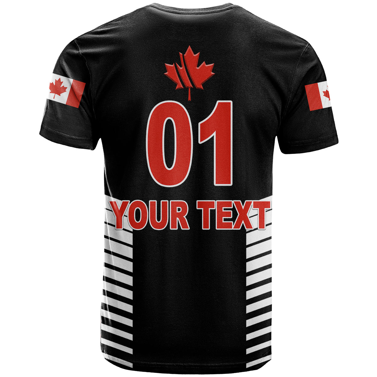 Custom Canada Cricket T Shirt Maple Leaf Unique Style Black LT8 - Wonder Print Shop