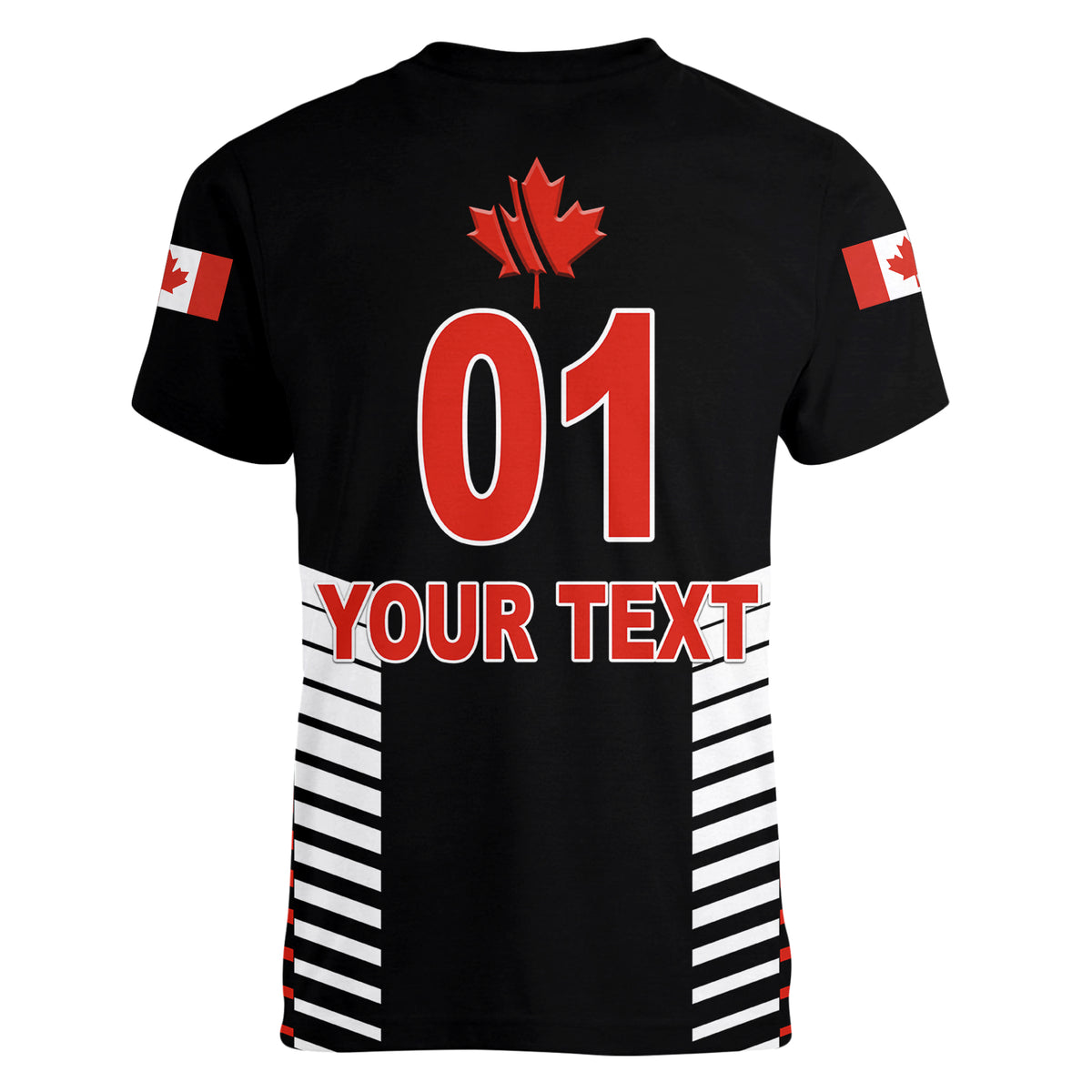 (Custom Personalised) Canada Cricket Women V Neck T Shirt Maple Leaf Unique Style - Black LT8 - Wonder Print Shop