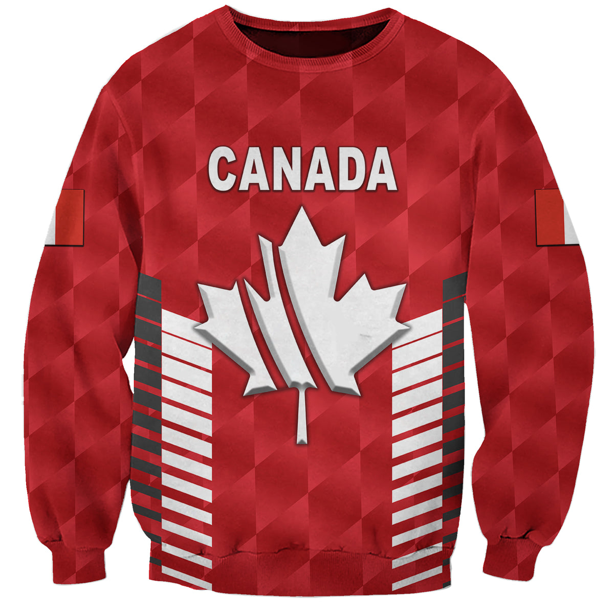 (Custom Personalised) Canada Cricket Sweatshirt Maple Leaf Unique Style - Red LT8 - Wonder Print Shop