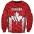 (Custom Personalised) Canada Cricket Sweatshirt Maple Leaf Unique Style - Red LT8 - Wonder Print Shop