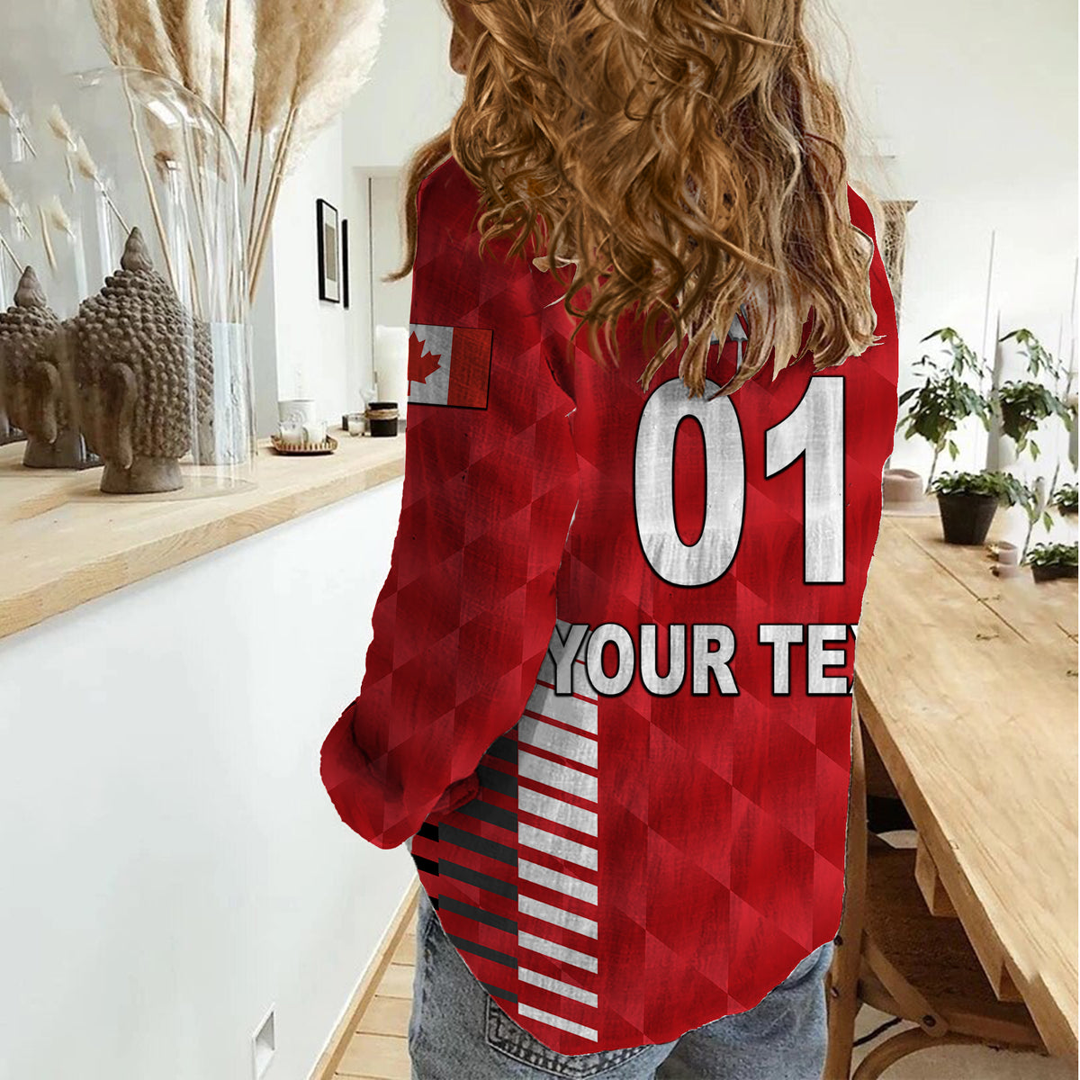(Custom Personalised) Canada Cricket Women Casual Shirt Maple Leaf Unique Style - Red LT8 - Wonder Print Shop