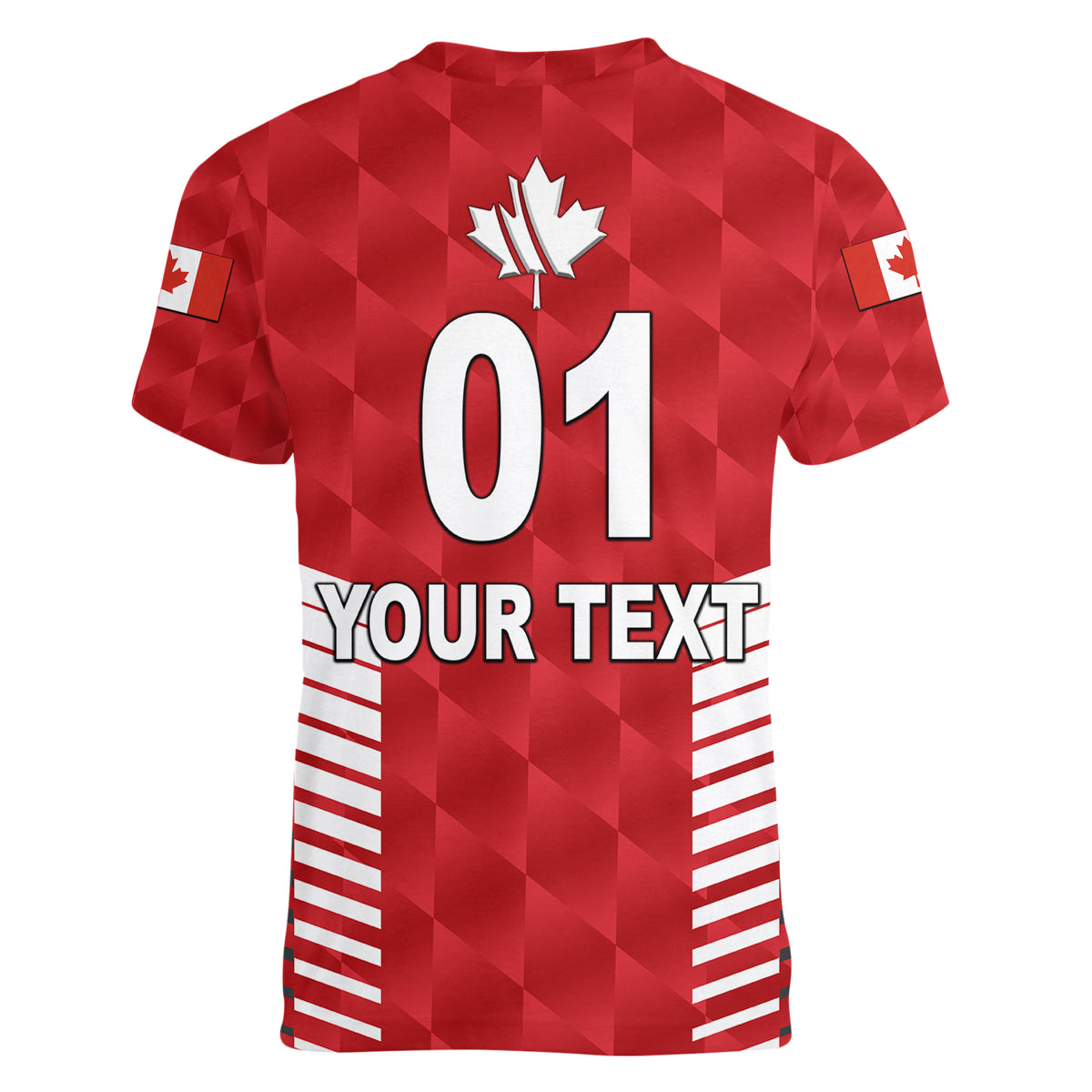 (Custom Personalised) Canada Cricket Women V Neck T Shirt Maple Leaf Unique Style - Red LT8 - Wonder Print Shop