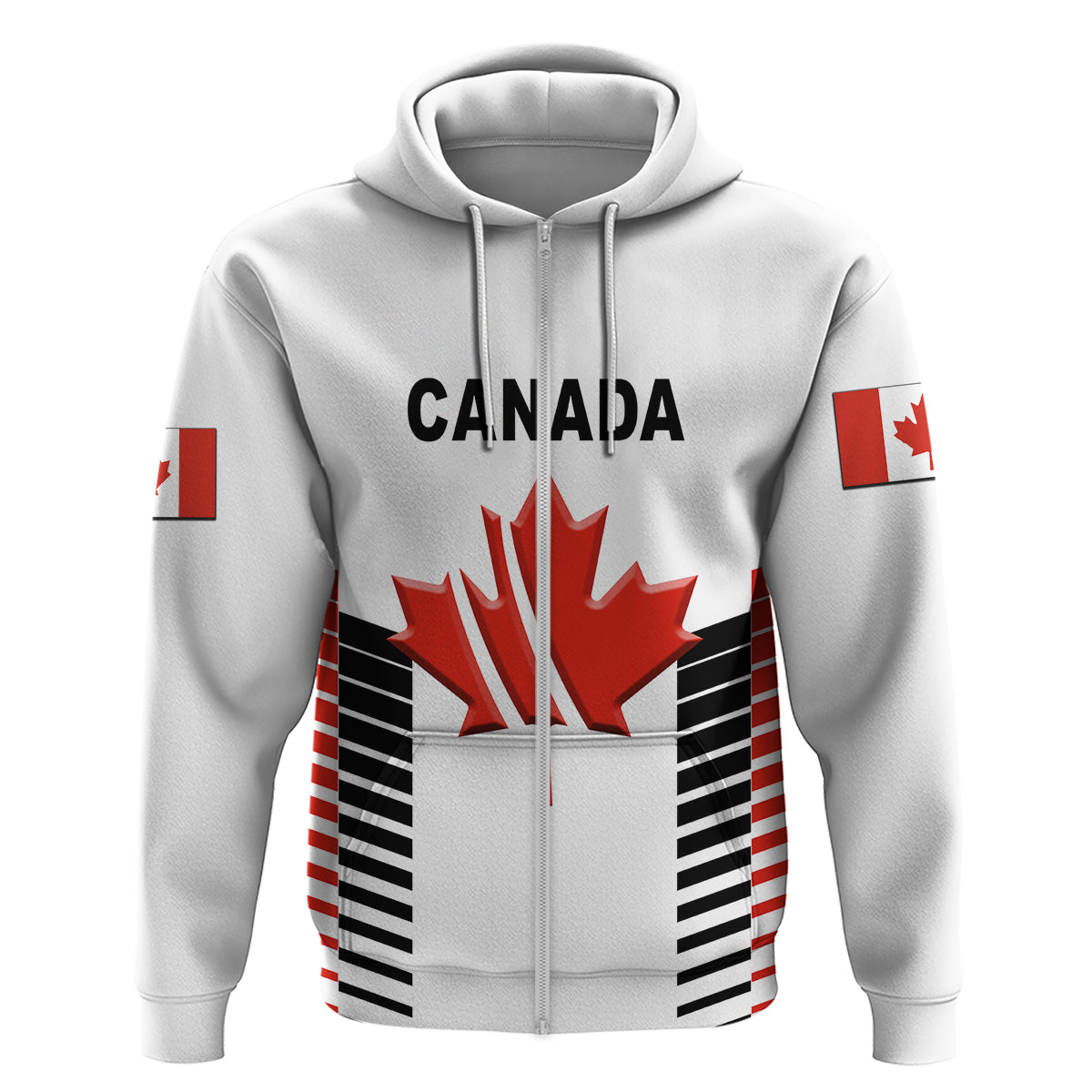 Custom Canada CrickeHoodie Maple Leaf Unique Style White LT8 - Wonder Print Shop