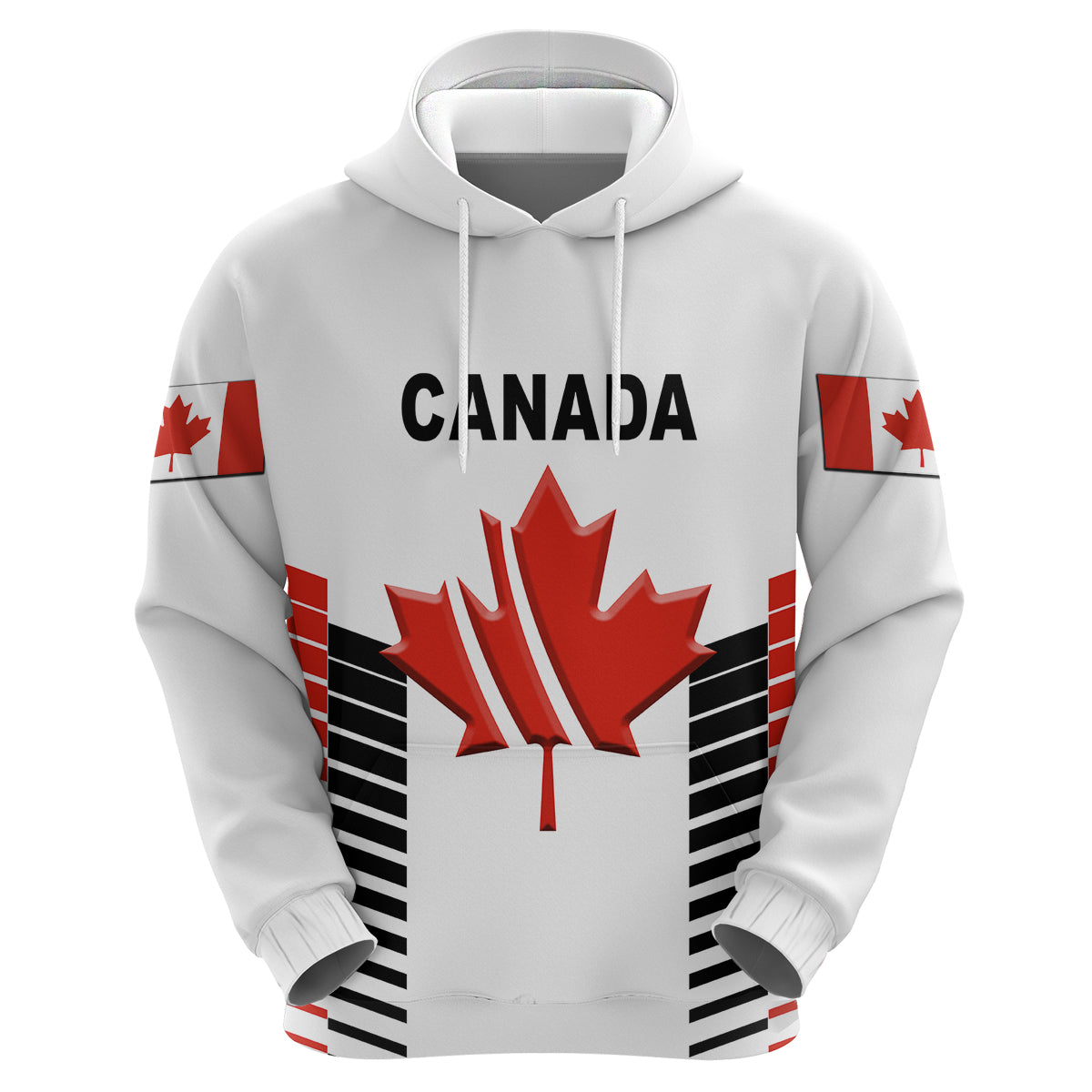 Custom Canada CrickeHoodie Maple Leaf Unique Style White LT8 - Wonder Print Shop