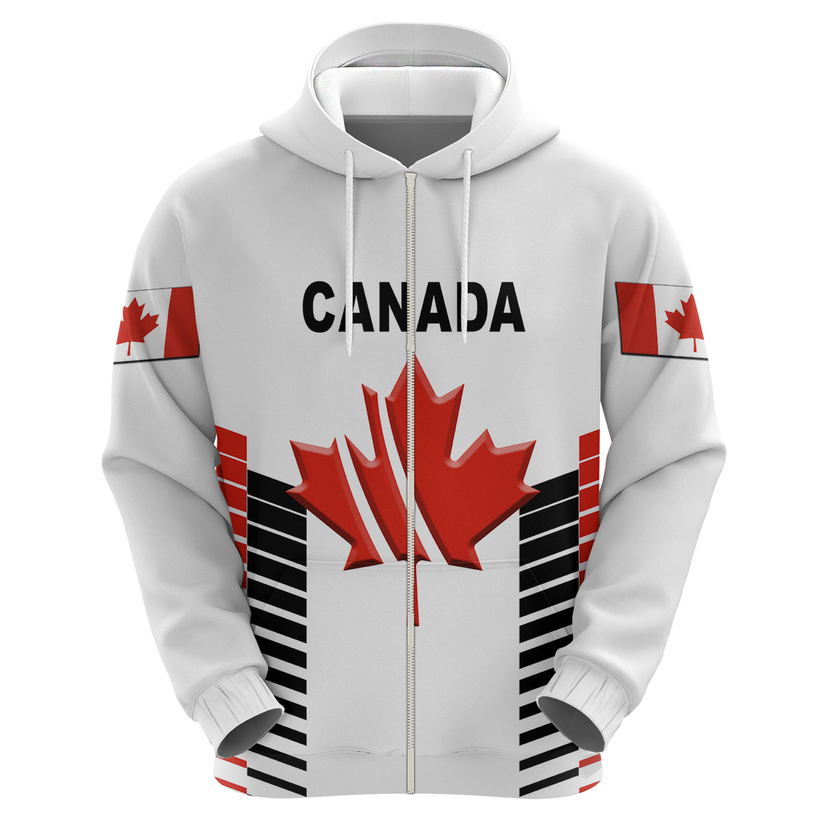 Custom Canada CrickeHoodie Maple Leaf Unique Style White LT8 - Wonder Print Shop