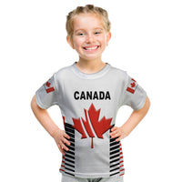 (Custom Personalised) Canada Cricket Kid T Shirt Maple Leaf Unique Style - White LT8 - Wonder Print Shop