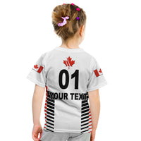 (Custom Personalised) Canada Cricket Kid T Shirt Maple Leaf Unique Style - White LT8 - Wonder Print Shop