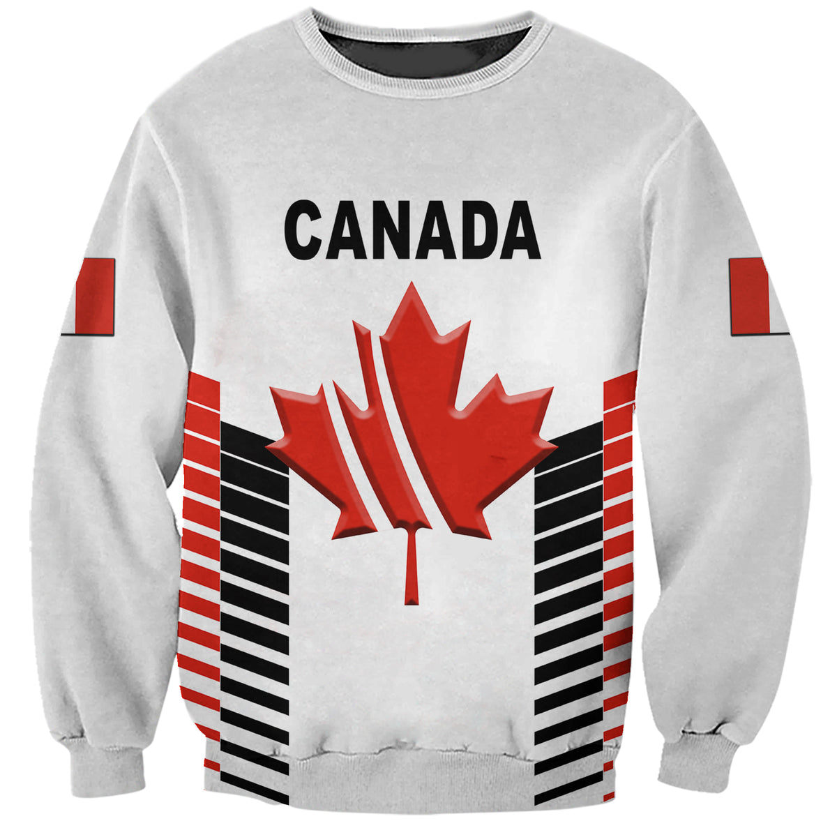 (Custom Personalised) Canada Cricket Sweatshirt Maple Leaf Unique Style - White LT8 - Wonder Print Shop
