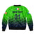 (Custom Personalised) Ireland Cricket Sleeve Zip Bomber Jacket Unique Style LT8 - Wonder Print Shop