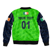 (Custom Personalised) Ireland Cricket Sleeve Zip Bomber Jacket Special Style LT8 - Wonder Print Shop