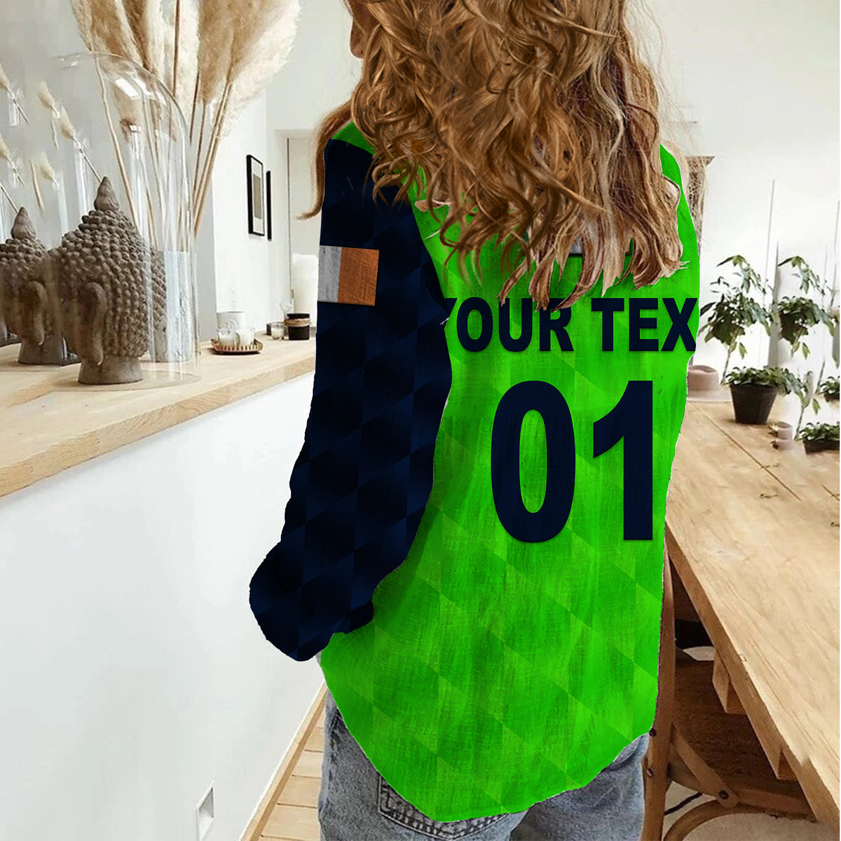 (Custom Personalised) Ireland Cricket Women Casual Shirt Special Style LT8 - Wonder Print Shop