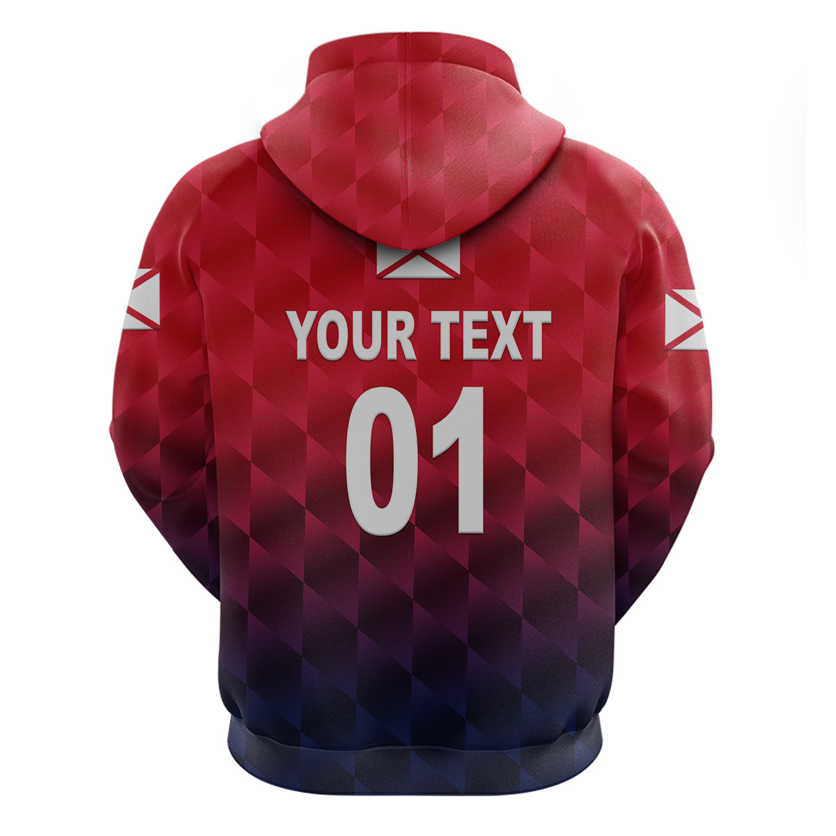 Custom The Bailiwick of Jersey CrickeHoodie Unique Style Red NO.1 LT8 - Wonder Print Shop