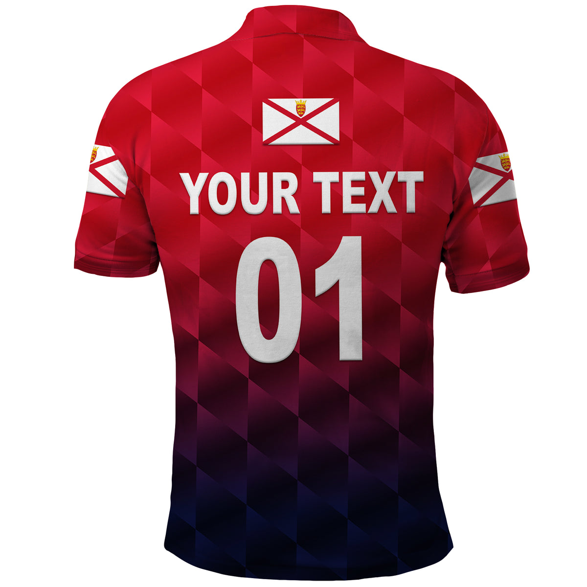 Custom The Bailiwick of Jersey Cricket Polo Shirt Unique Style Red NO.1 LT8 - Wonder Print Shop