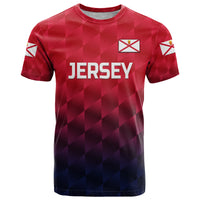 Custom The Bailiwick of Jersey Cricket T Shirt Unique Style Red NO.1 LT8 - Wonder Print Shop