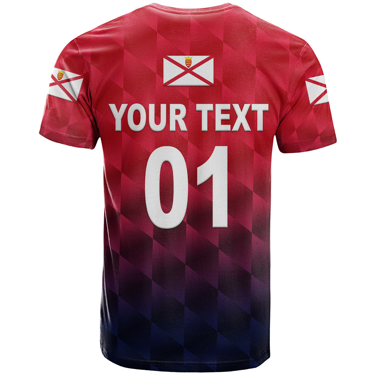 Custom The Bailiwick of Jersey Cricket T Shirt Unique Style Red NO.1 LT8 - Wonder Print Shop
