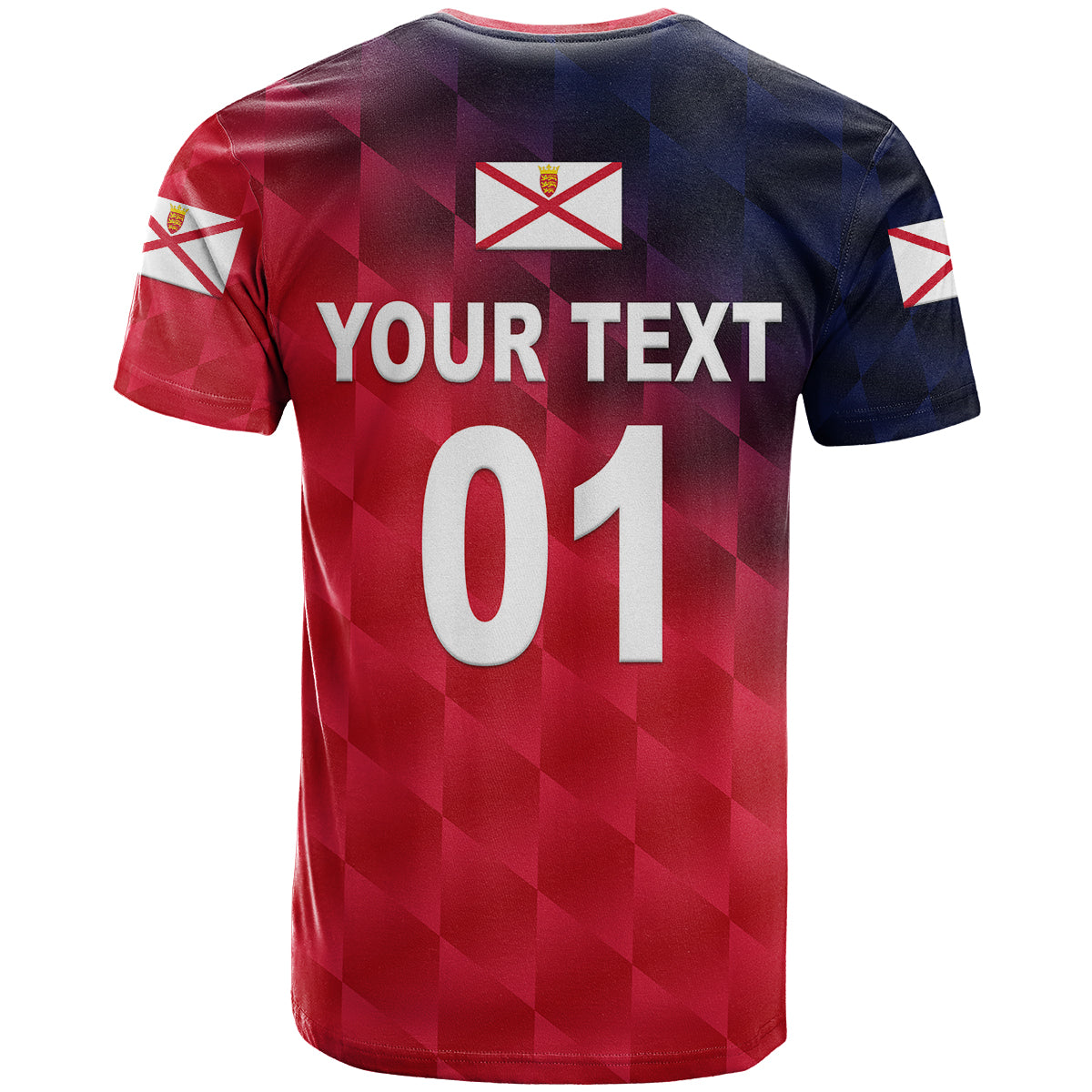 Custom The Bailiwick of Jersey Cricket T Shirt Unique Style Red NO.2 LT8 - Wonder Print Shop