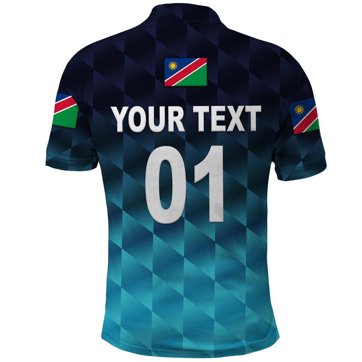 Custom Namibia Cricket Polo Shirt Unique Style Blue LT8 - Wonder Print Shop