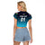 (Custom Personalised) Namibia Cricket Raglan Cropped T Shirt Unique Style - Blue LT8 - Wonder Print Shop