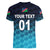 (Custom Personalised) Namibia Cricket Women V Neck T Shirt Unique Style - Blue LT8 - Wonder Print Shop
