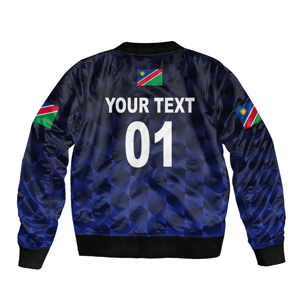 (Custom Personalised) Namibia Cricket Bomber Jacket Unique Style - Navy LT8 - Wonder Print Shop