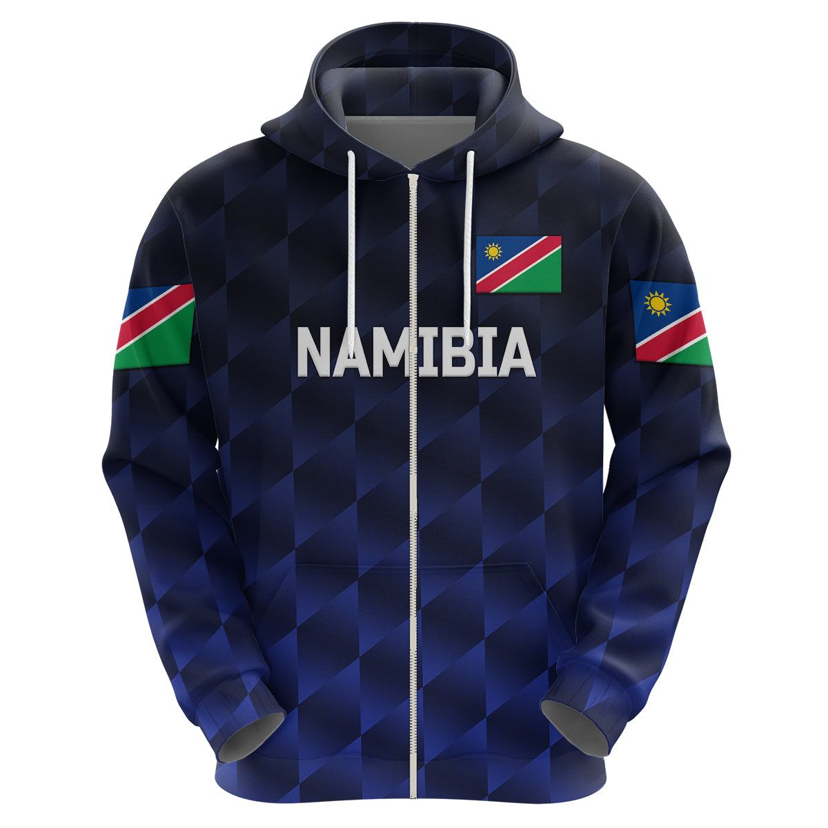 Custom Namibia CrickeHoodie Unique Style Navy LT8 - Wonder Print Shop