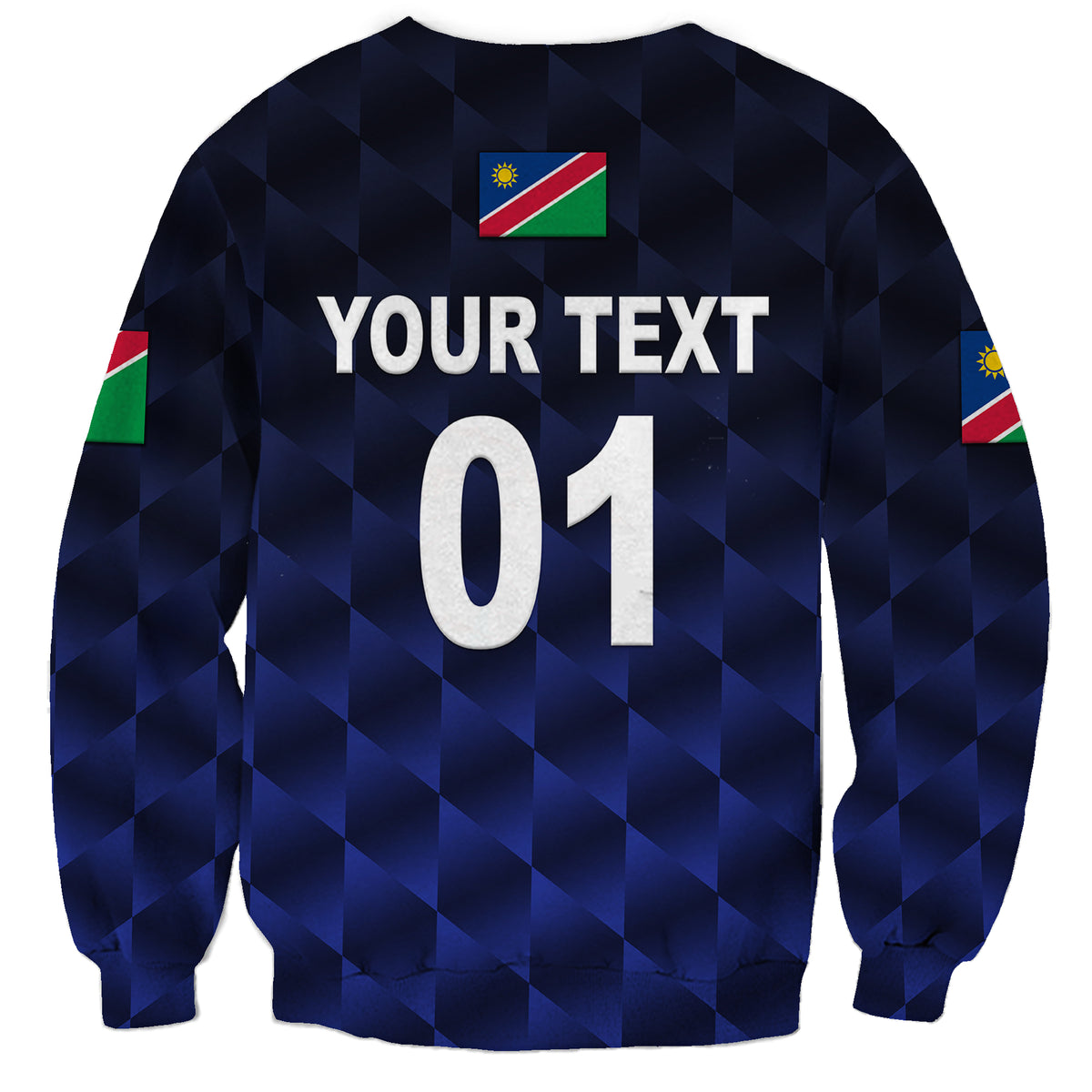 (Custom Personalised) Namibia Cricket Sweatshirt Unique Style - Navy LT8 - Wonder Print Shop