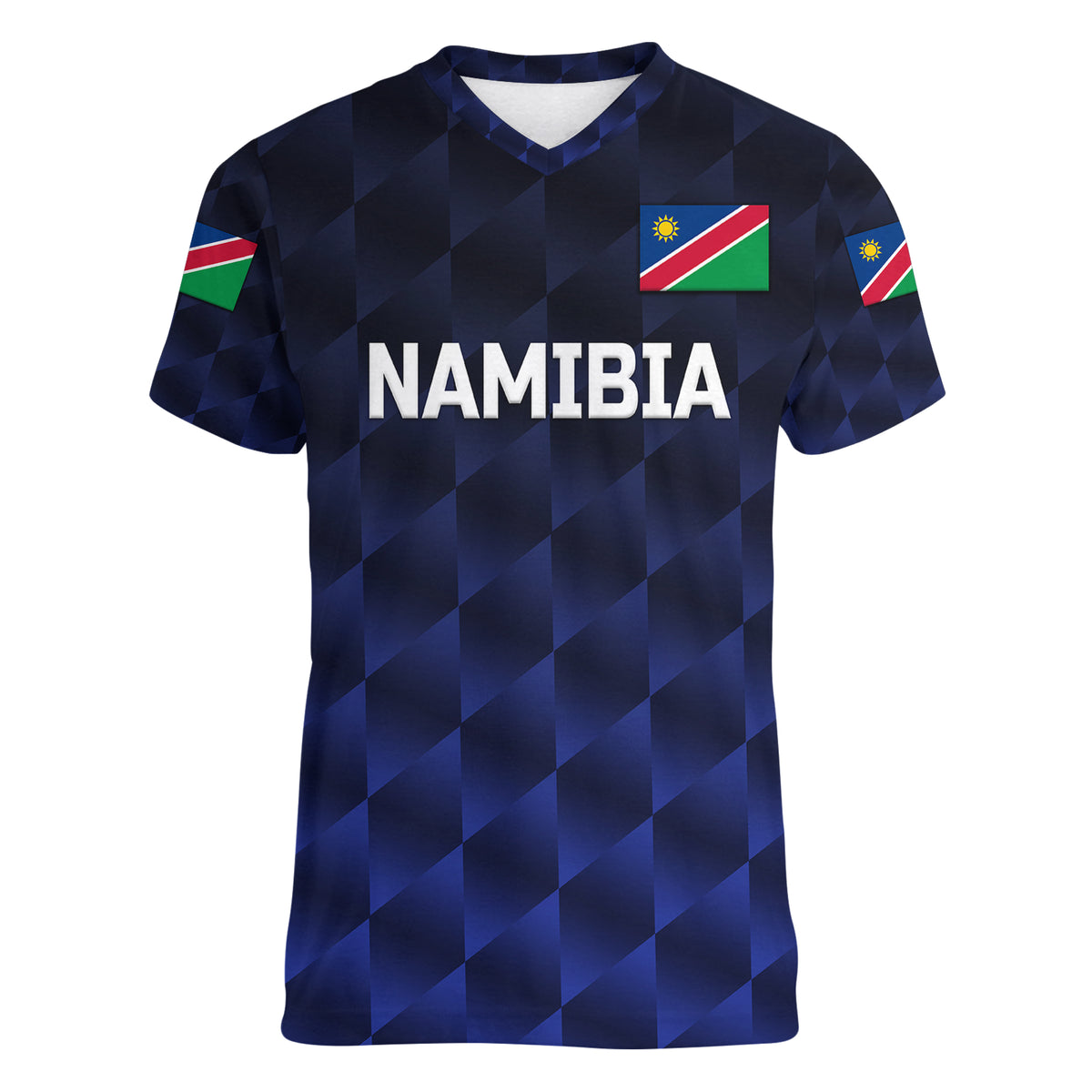 (Custom Personalised) Namibia Cricket Women V Neck T Shirt Unique Style - Navy LT8 - Wonder Print Shop