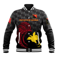 (Custom Personalised) Papua New Guinea Barramundis Cricket Baseball Jacket Birds Of Paradise Paradisaea Raggiana Original - Black LT8 - Wonder Print Shop
