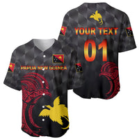 (Custom Personalised) Papua New Guinea Barramundis Cricket Baseball Jersey Birds Of Paradise Paradisaea Raggiana Original - Black LT8 - Wonder Print Shop