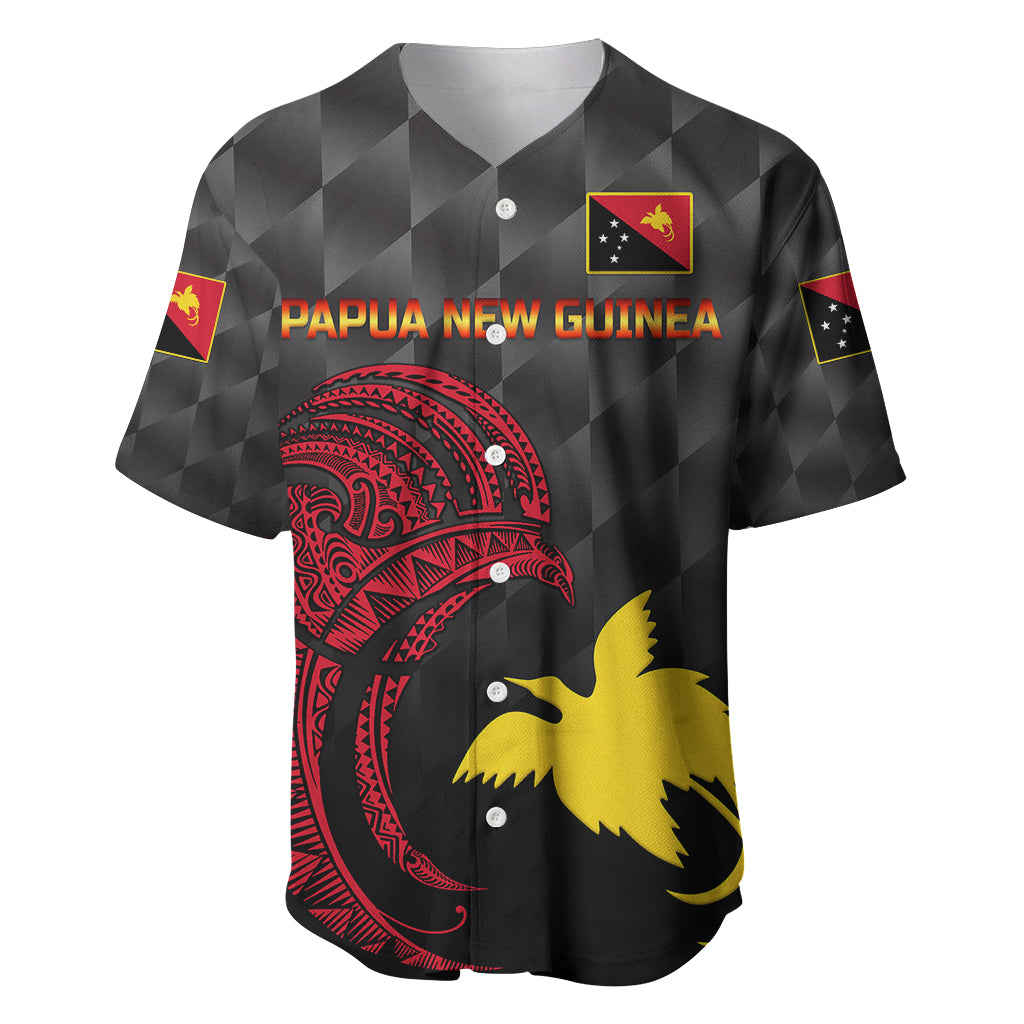 (Custom Personalised) Papua New Guinea Barramundis Cricket Baseball Jersey Birds Of Paradise Paradisaea Raggiana Original - Black LT8 - Wonder Print Shop