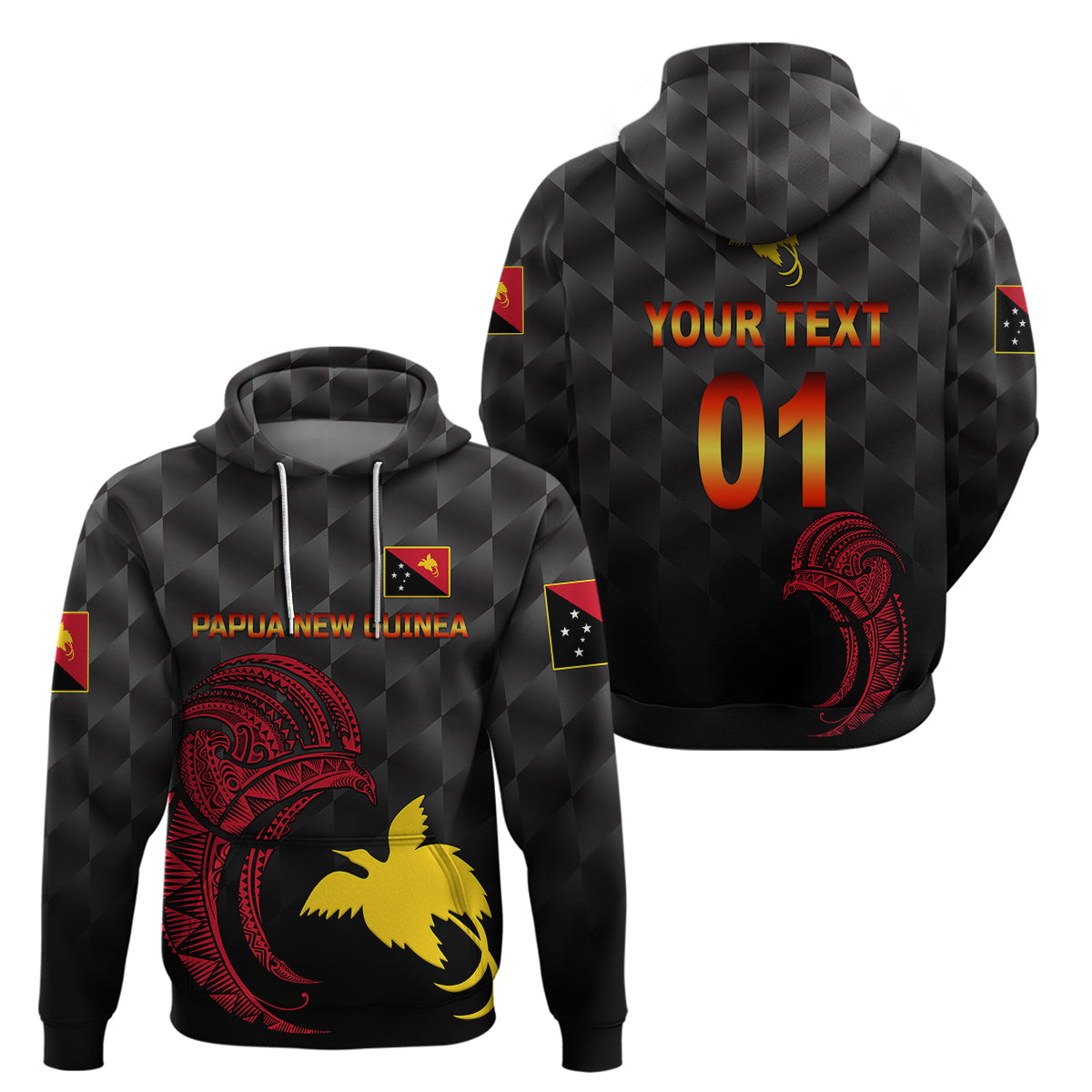 Custom Papua New Guinea Barramundis CrickeHoodie Birds Of Paradise Paradisaea Raggiana Original Black LT8 - Wonder Print Shop