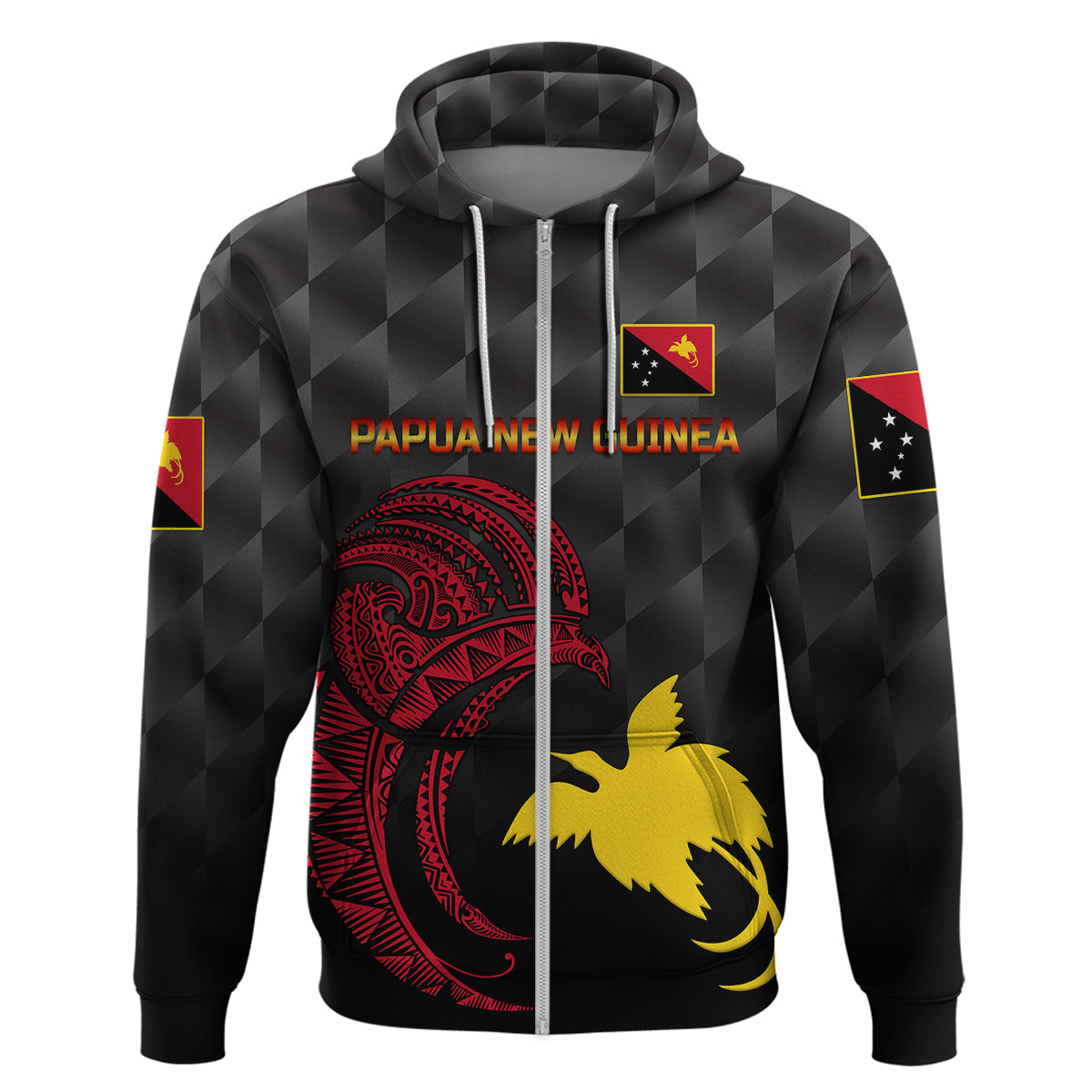 Custom Papua New Guinea Barramundis CrickeHoodie Birds Of Paradise Paradisaea Raggiana Original Black LT8 - Wonder Print Shop