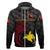 Custom Papua New Guinea Barramundis CrickeHoodie Birds Of Paradise Paradisaea Raggiana Original Black LT8 - Wonder Print Shop