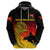 Custom Papua New Guinea Barramundis CrickeHoodie Birds Of Paradise Paradisaea Raggiana Original Gradient Flag Vibes LT8 - Wonder Print Shop