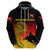 Custom Papua New Guinea Barramundis CrickeHoodie Birds Of Paradise Paradisaea Raggiana Original Gradient Flag Vibes LT8 - Wonder Print Shop